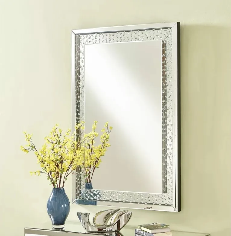 2021 Hot Selling Luxury Design Hot Sell Living Room Console Table Mirrored Hallway Table Mirror Set for Home Hotel