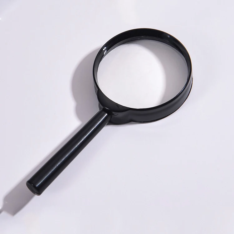 Wholesale Black Glass Handheld Magnifier Reading Magnifying Glass