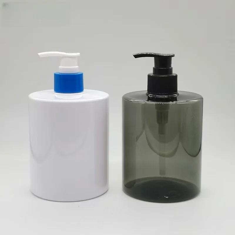 Custom Luxury 300ml 500ml PET Plastic Pump Bottle Shampoo Shower Gel Body Wash Bottle