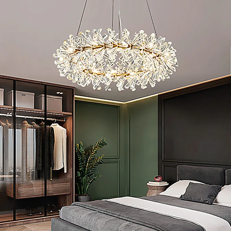 Light Luxury Chandelier Living Room Lamp Headlight Modern Minimalist  Ceiling Lam