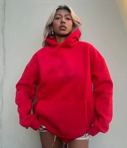 Heavyweight Women's Classic Full Coverage Hoodie Long Autumn/Winter Breathable Windproof Knitted Fabric Front Badge Decoration