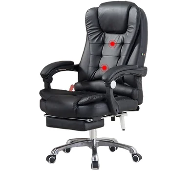 2022 Cheap Price Luxury Office Furniture Leather Executive Ergonomic Recliner Massage Wheels Swivel Office Chairs from China