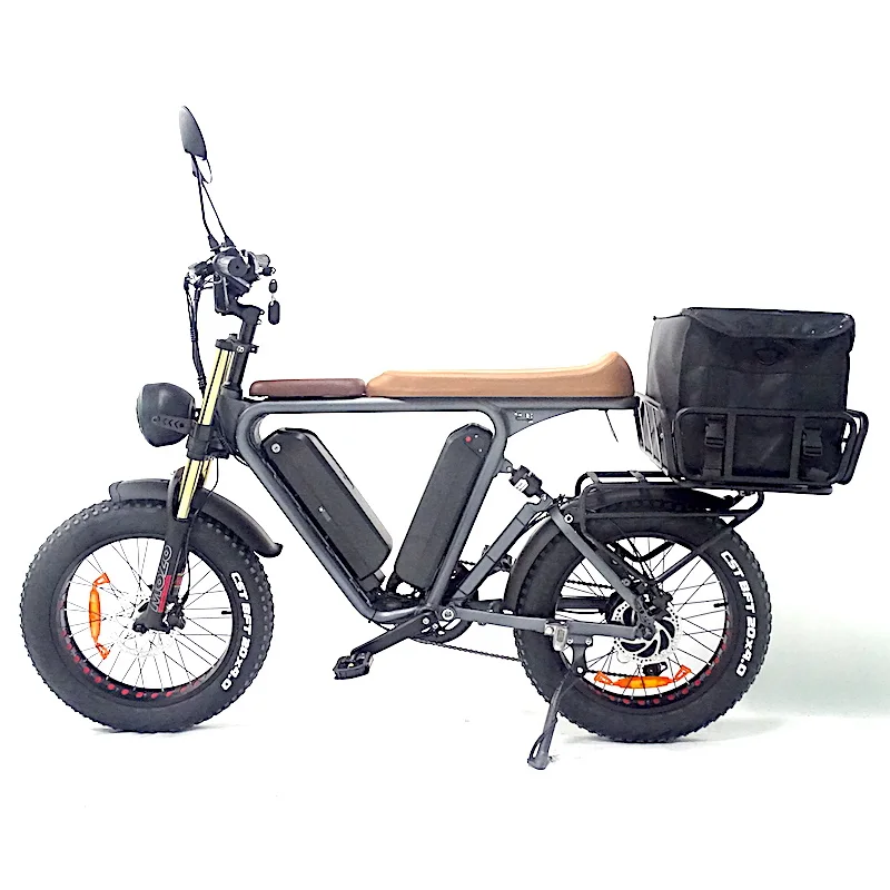 fat tire electric cargo bike