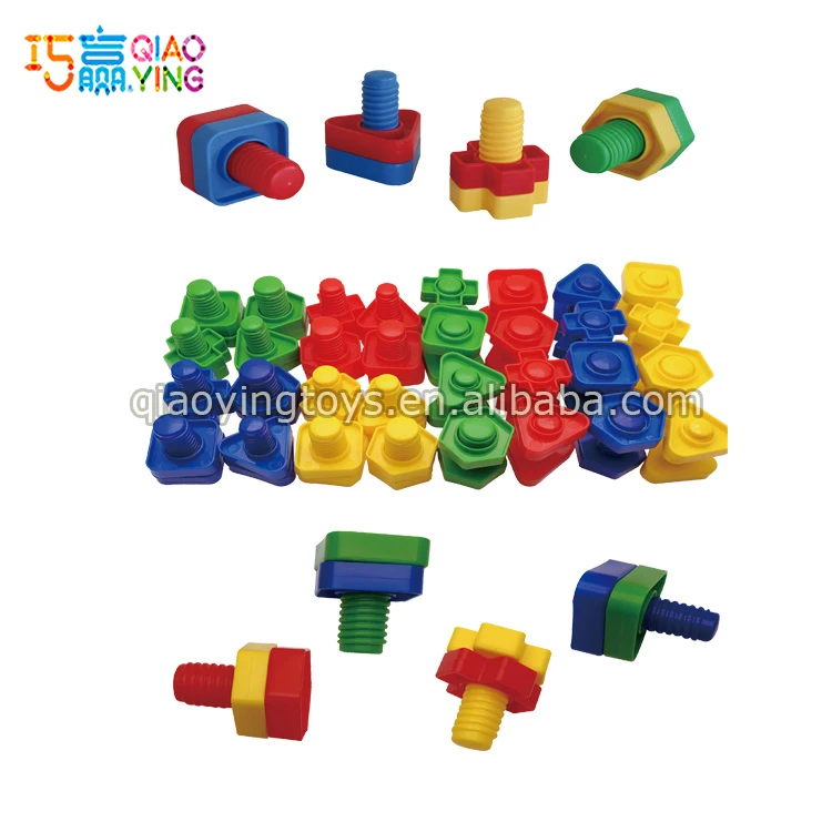 Pairing Bolts and Nuts Construction Toys For Kids 64 Pieces