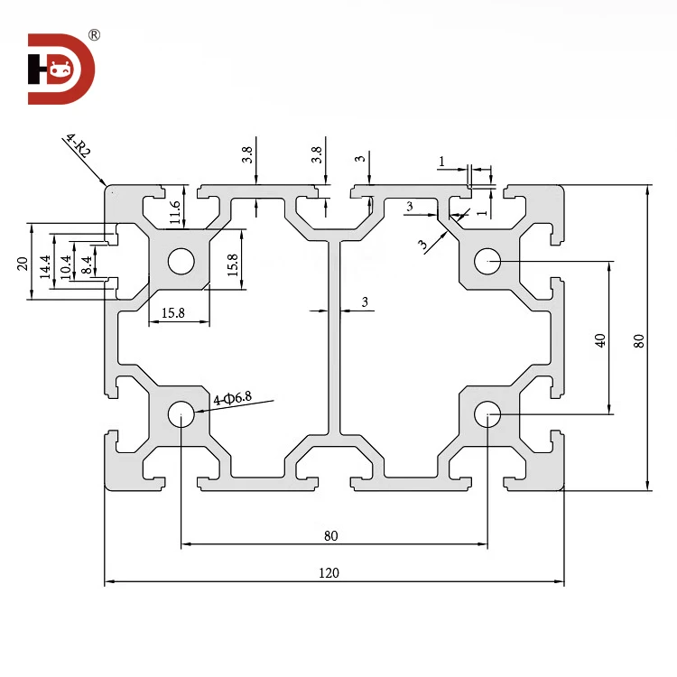 product 80120 industrial extrusion aluminum profile equipment heavy duty 80100 aluminum alloy profile machinery equipment-3
