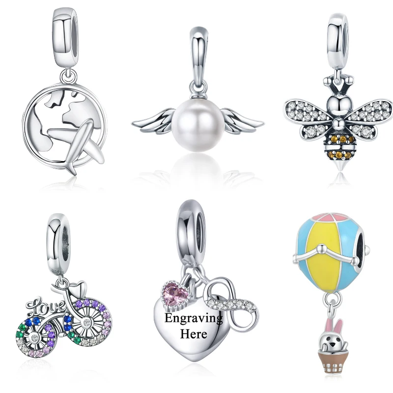 925 Sterling Silver Super Mom Charms Pendants I love My Family Charm  Pendant Kids Charms for Bracelet Making Jewelry