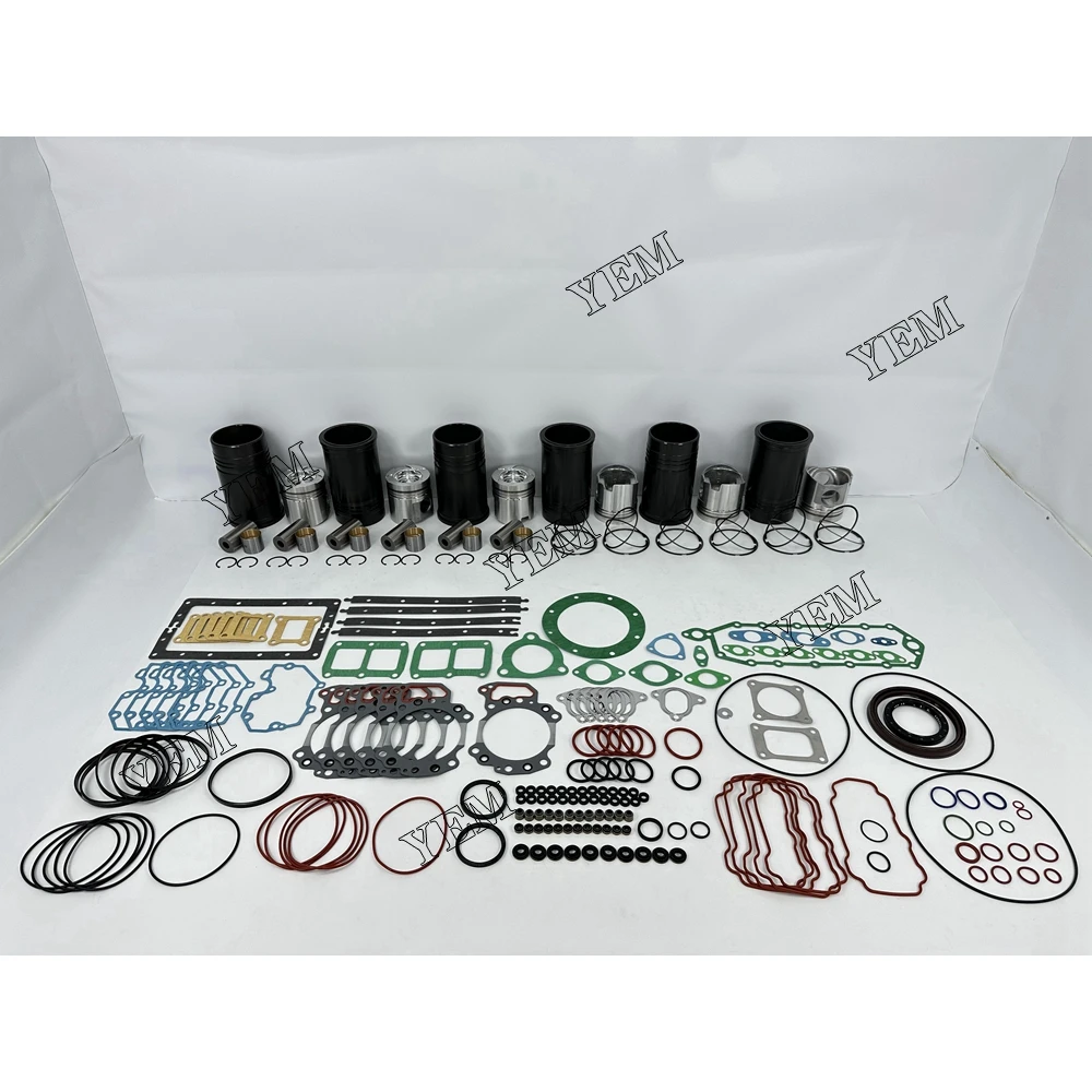 For Komatsu 6D125 Cylinder Liner Kit With Gasket Set Replaces Engine Parts With Warranty
