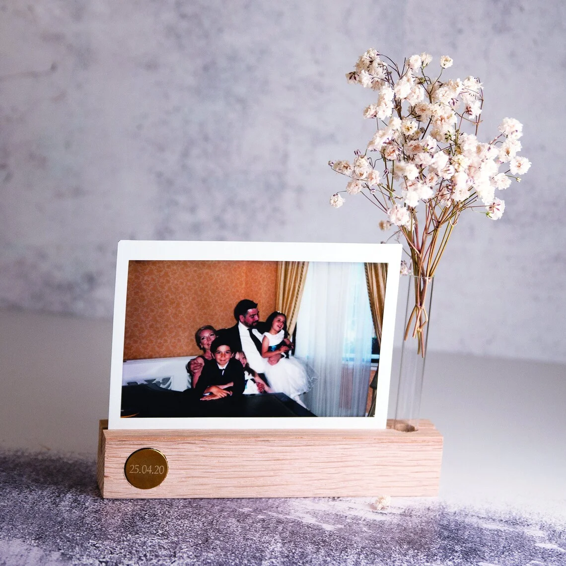 Card Holder Wood extra Large and Stable Photo Holder Beech Wood Place Card Holder Postcard Decoration