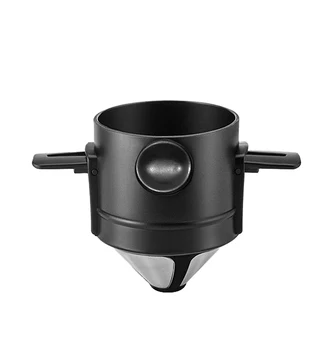 MERMOO YILAN Pour Over Coffee Maker  Reusable Coffee Dripper Cone Filter Single Cup Travel Coffee Maker
