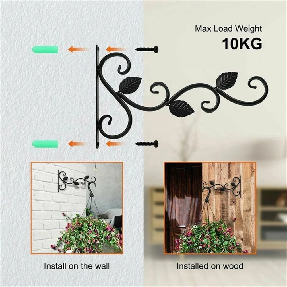 2 Fioriere Appendere A Muro In Macramè Di Iuta Con Ganci - Decorazione Boho Per Interni/Esterni, Balcone, Giardino