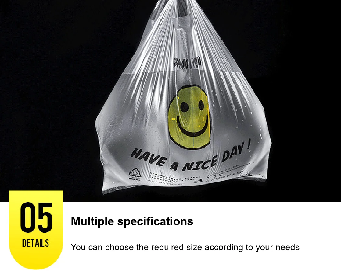 Classification Handheld Household Garbage Bag Thickened Four Color Kitchen Waste Classification Garbage Bag Vest Plastic Bag