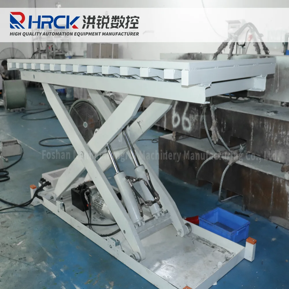 Hongrui direct sales hydraulic lift table desktop equipment low profail electric scissor lift