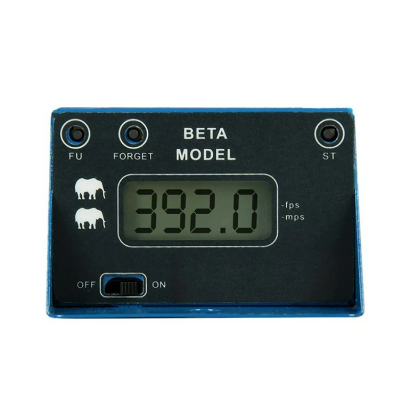 pedkit Pantalla LCD Medida Velocidad de Bala Disparo Temporizador de Caza Probador de Velocidad Plegable Velocímetro con 2 Sensores 