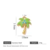 Light green coconut tree