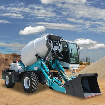 Deposit 2.4m³/tank cement mixer bucket type reverse bucket concrete mixer mobile dump concrete mixer