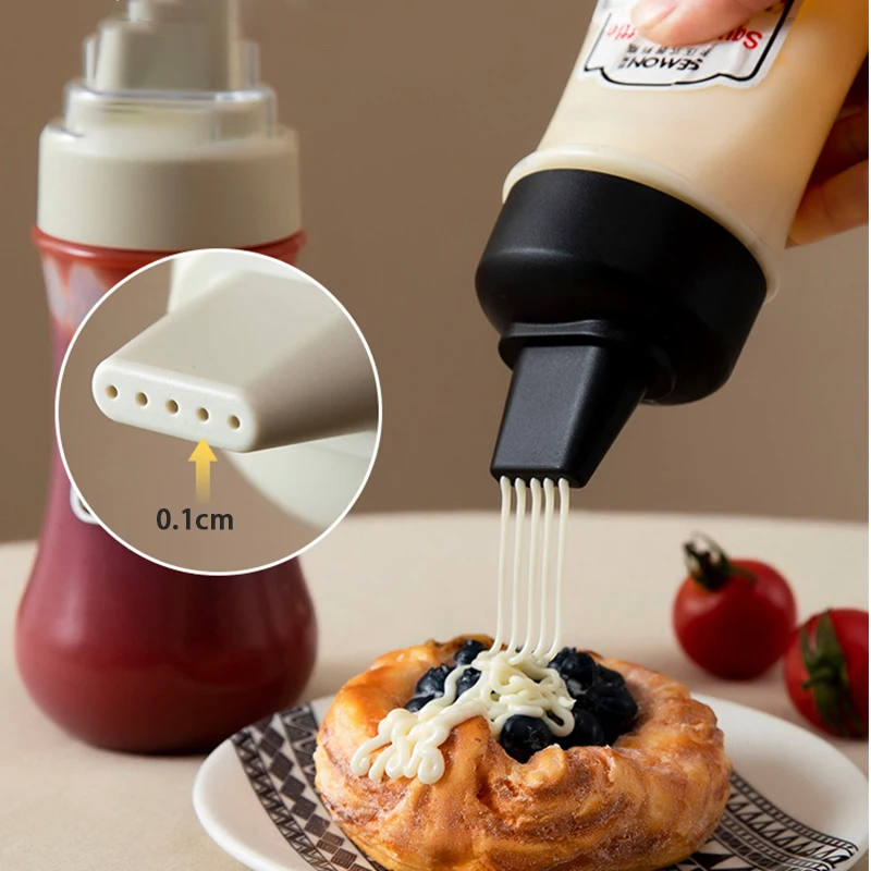 Kitchen Squeeze Condiment Bottle For Salad, Ketchup, Sauce