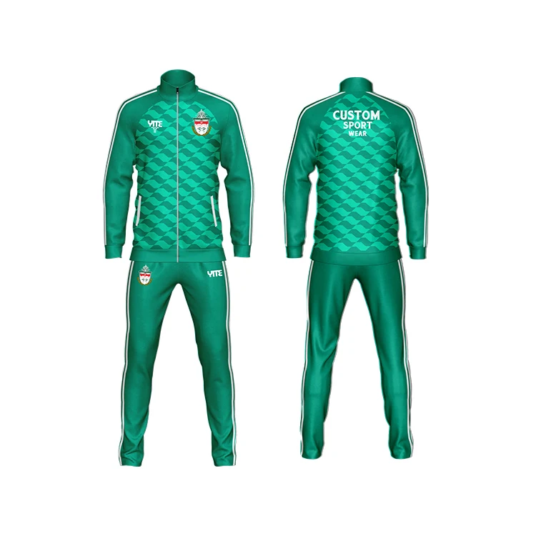 OEM Custom Green Purple Tracksuits for Men High Quality
