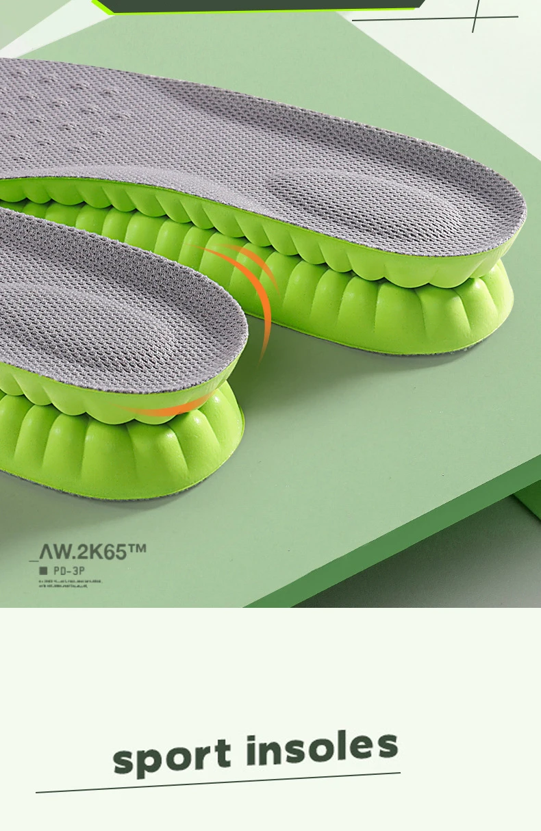 Shock Absorbing Insoles Soft Breathable Ventilation Pads