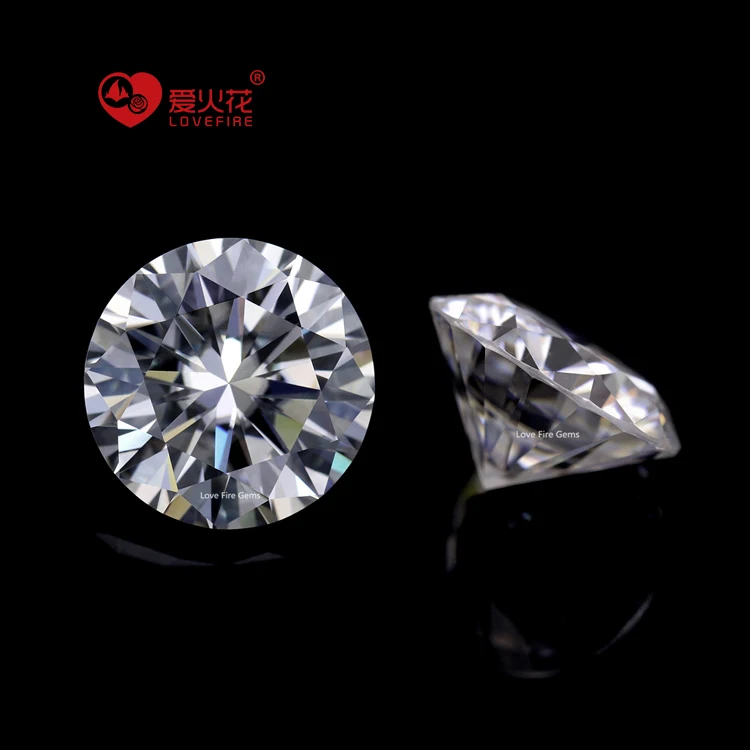 Quality Gemstones Moissanite Clear White D Color Round Brilliant Cut SIZE CHOICE Loose Stones VVS