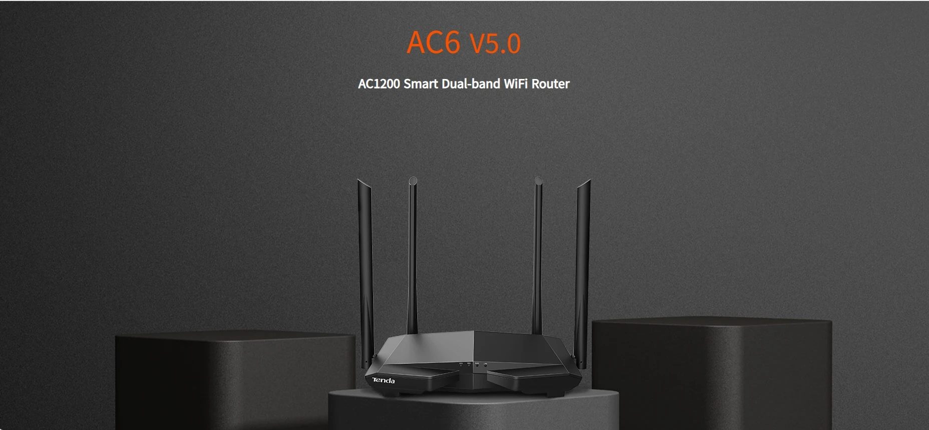 Tenda AC6 Wifi Router - AC1200 High Speed Wireless Internet