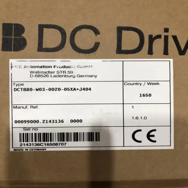 Original Brand New 3Ph 20A Thyristor Power Controller DCT880W03002005XA+J404 for PLC