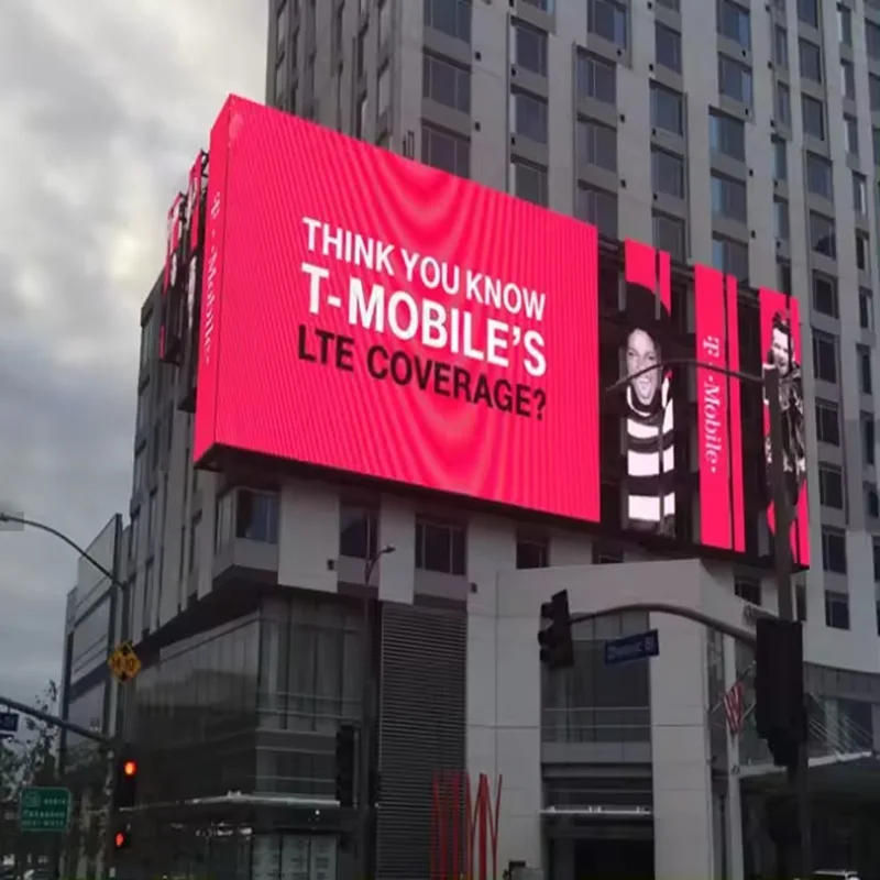 3D Naked Eye P8 Waterproof Thin LED Display Screen Fixed Installation Outdoor LED Sign Panel manufacture