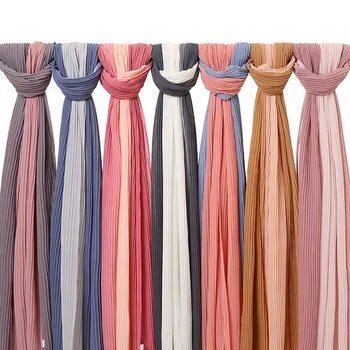 Tie Dye Malaysia Chiffon Scarf Large Hijab Muslim Crinkle Scarf Women Chiffon Head Scarves