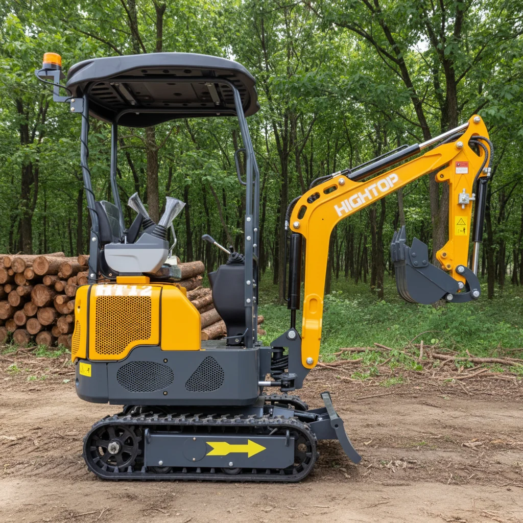 Chinese hydraulische rupskraan 1,2 ton mini graafmachine met dieselmotor volgens EPA Euro 5-norm tegen een lage prijs