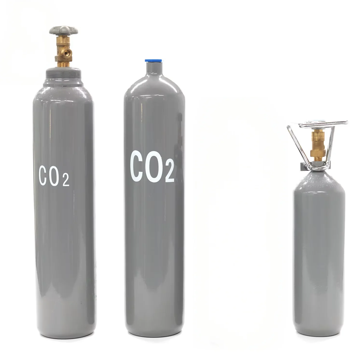 أسطوانات غاز CO2 فولاذية معتمدة حسب معيار CE/TPED بسعة 2 كجم 3 كجم 4 كجم 5 كجم 6 كجم 8 كجم 10 كجم