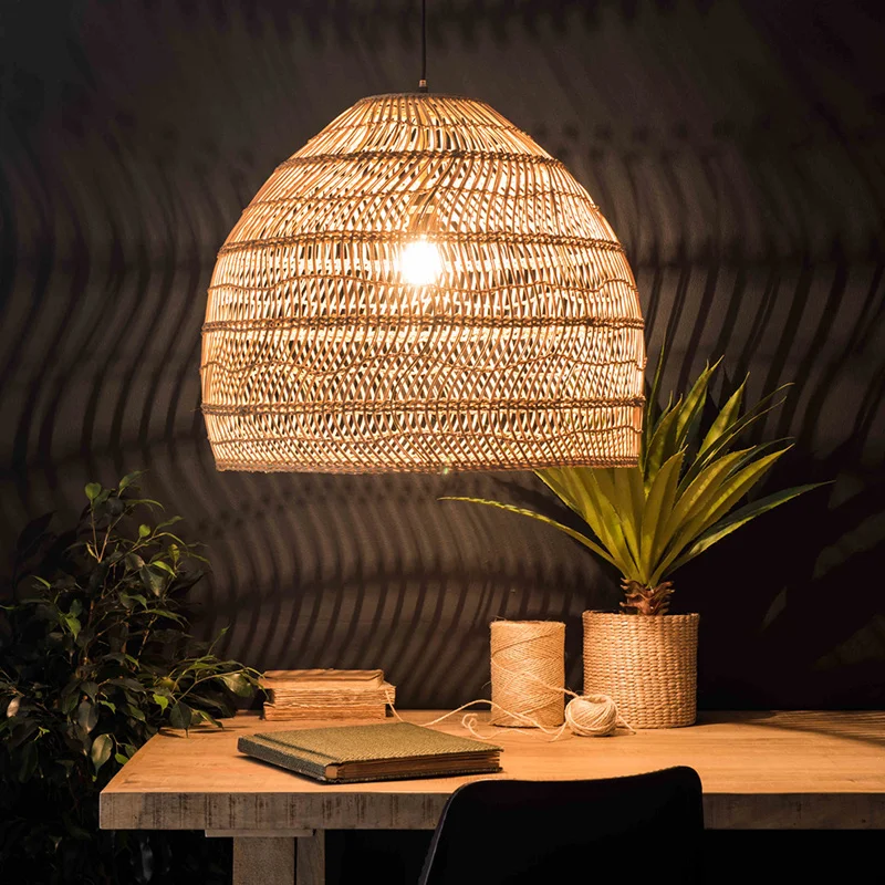 Buy Bamboo Lamp Shade Pendant Light 