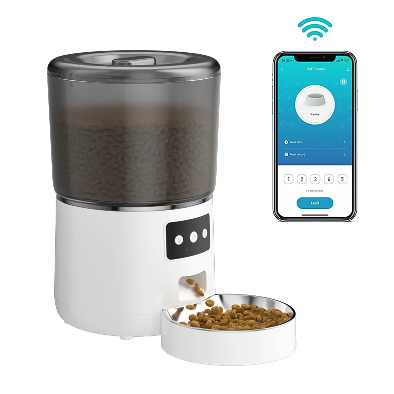 Pet Bowls Feeders Easy To Use And Program 4l Wifi Smart App Pet Feeder ...