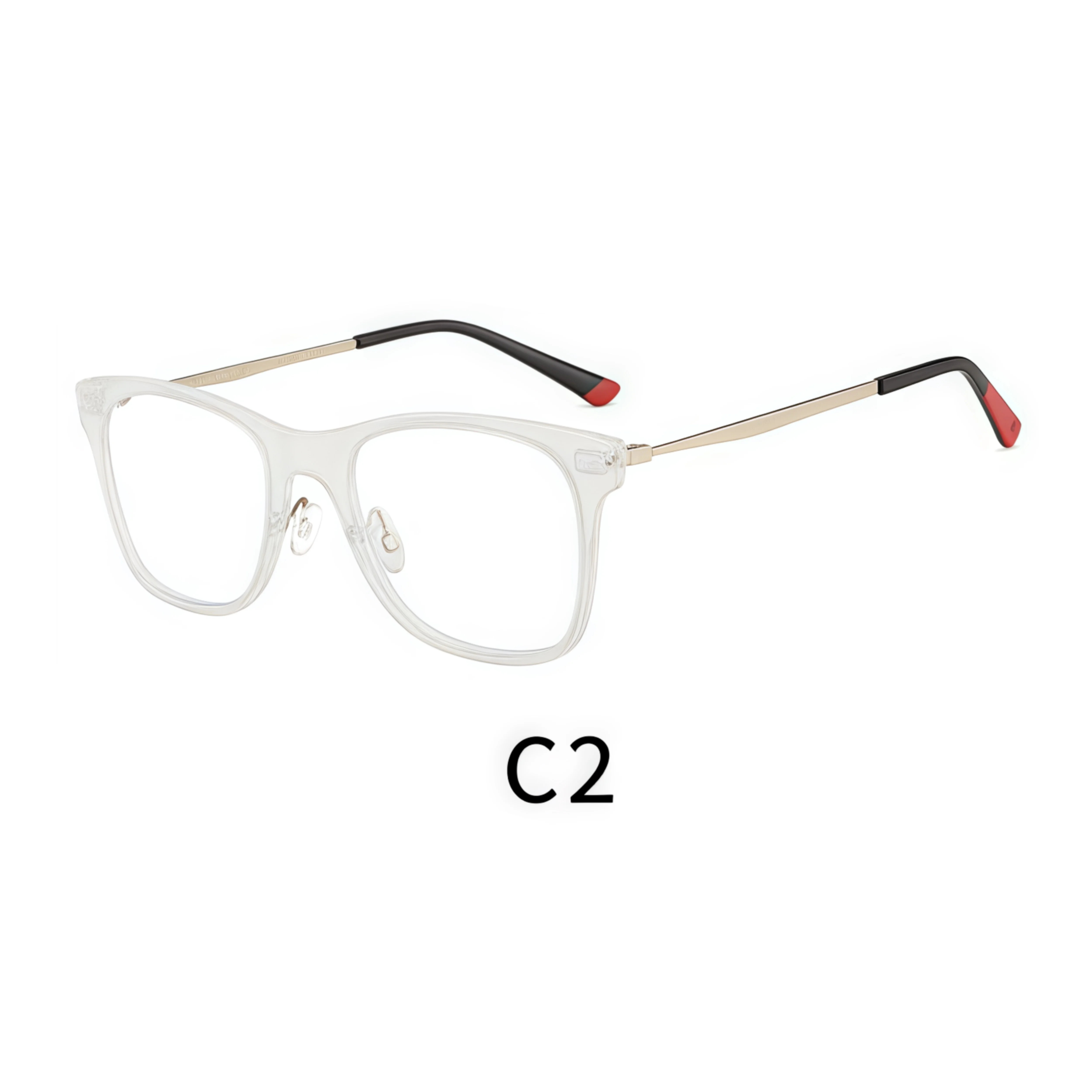 Unisex Square-Frame HD Reading Glasses for Oval Face