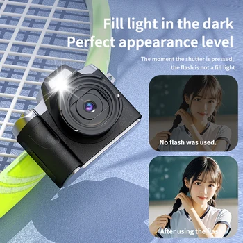 LK011 Professional Photo Smart Mini SLR CCD 3" IPS Screen Projection Kids Film Camera HD 1080P Waterproof Plastic MicroSD MP3 product image
