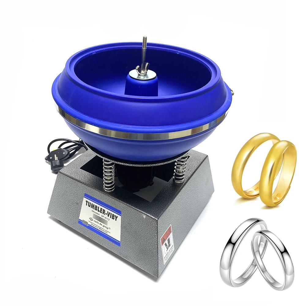 joia de 12 polegadas que faz a ferramentas a grande secadora de roupa vibratório Jewelry Polishing Machine