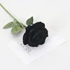 Large velvet black green pole
