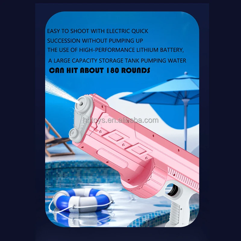 Songkran the Most Powerful Automatic Electric Water Gun for Kid Water Gun Toy Squirt Auto Suction Electric Water Gun Toy