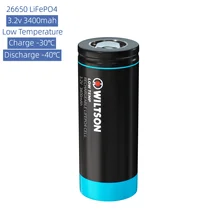 Best selling quality ifr26650 3.2V 3400mah lithium battery cylindrical cell LiFePO4 super low temperature long cycle life