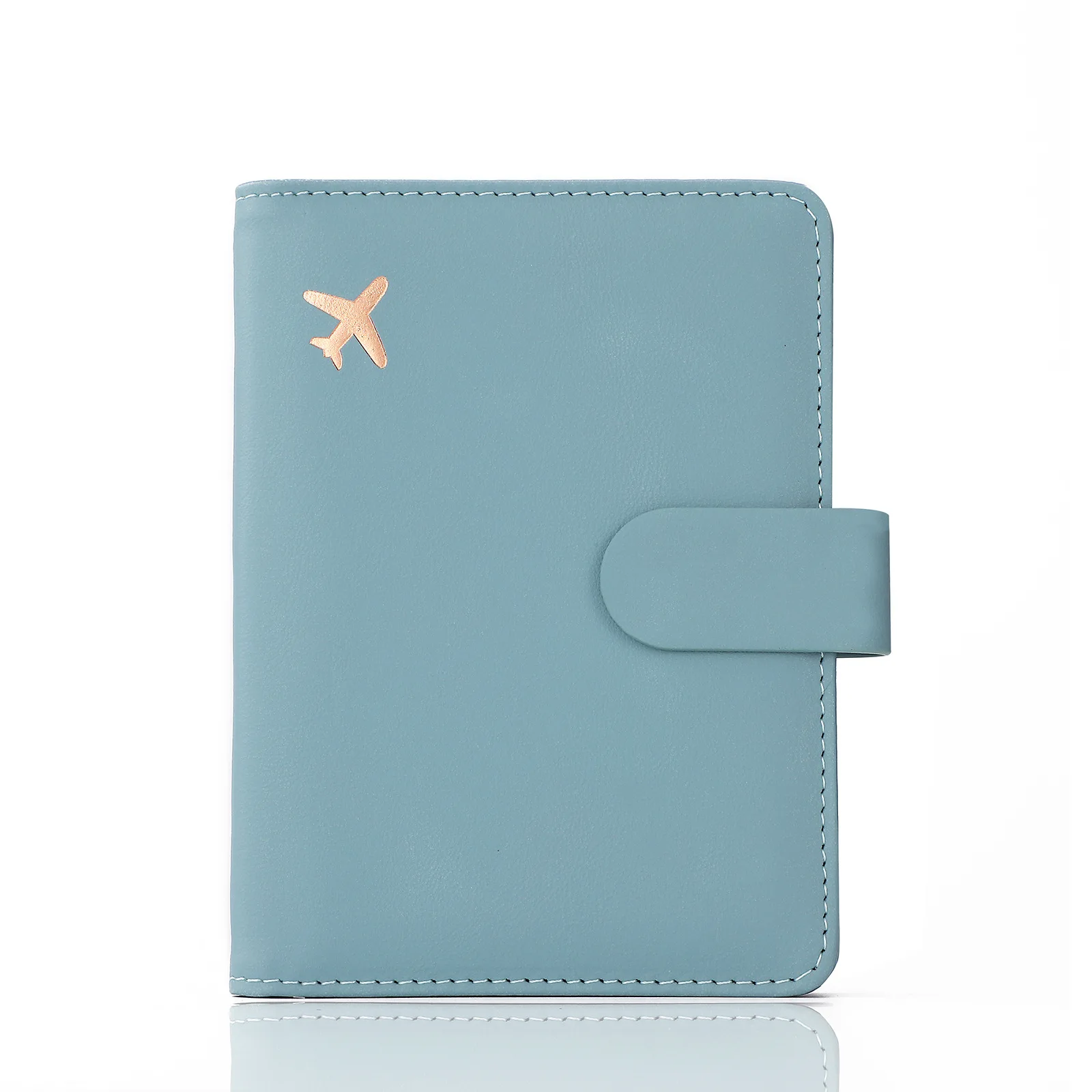 Customize Logo Rfid Luxury Designer Pu Leather Family Travel Wallet