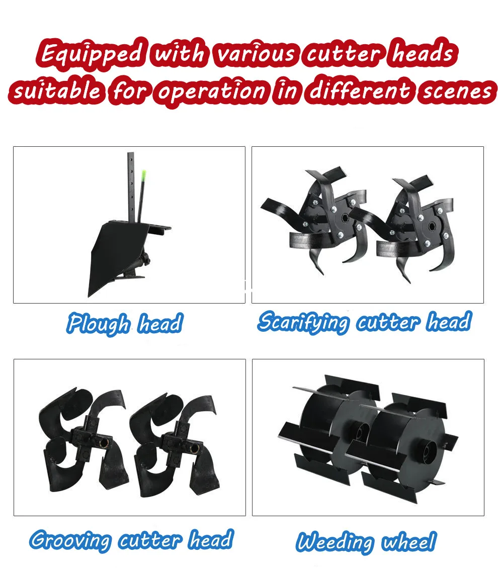 Cheap Walking Tractor Mini Tractor Multifunctional Lawn Mower Garden Farm Micro Cultivator Tractor Produced by Chinese Factory