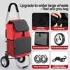 Upgraded widened big wheel-thickened bag Red