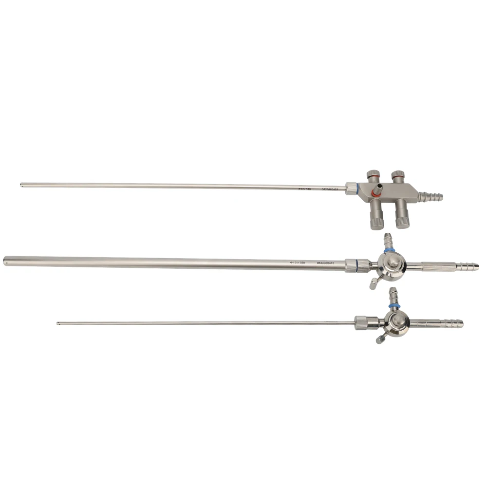 thumbnail image 2 of TITMED Laparoscopic Suction Irrigation Cannula Set 5mm And 10mm Tubes 2 of 4