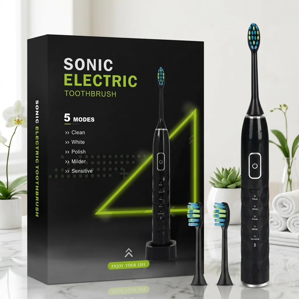 Factory Wholesale New Design Adult Sonic Electric Toothbrush