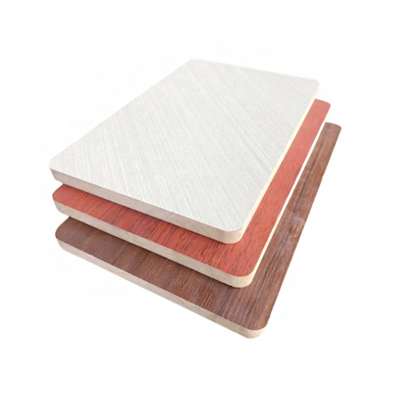 High quality Cost-effective Solid Wood 1220*2745*18mm Melamine Faced Laminated Rubberwood Board For Construction factory