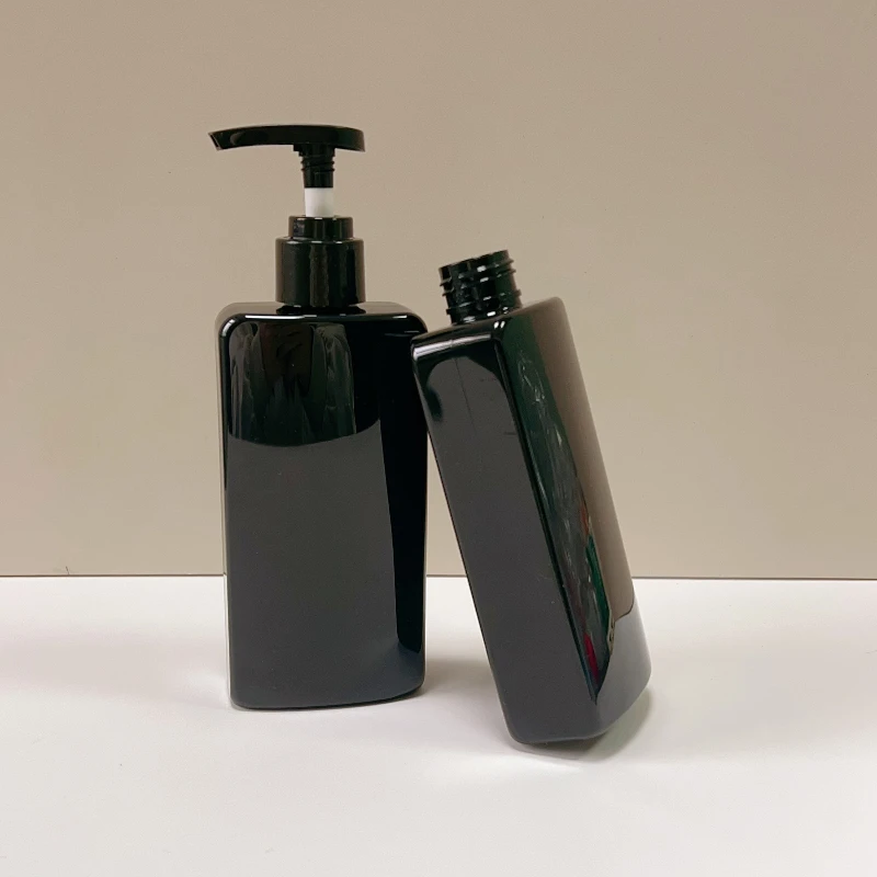 Wholesale Rectangular Pet Empty Cosmetic Plastic Emulsion Pump Bottle 250ml Shampoo