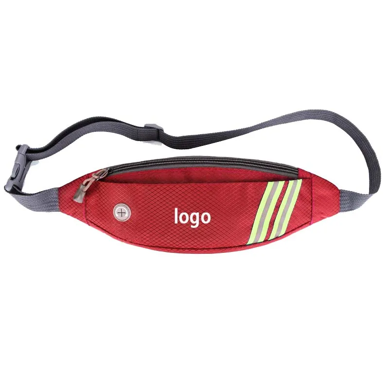 Sport Style Stripe Waist Purse Belt Bag Oval Shape Cheap Price