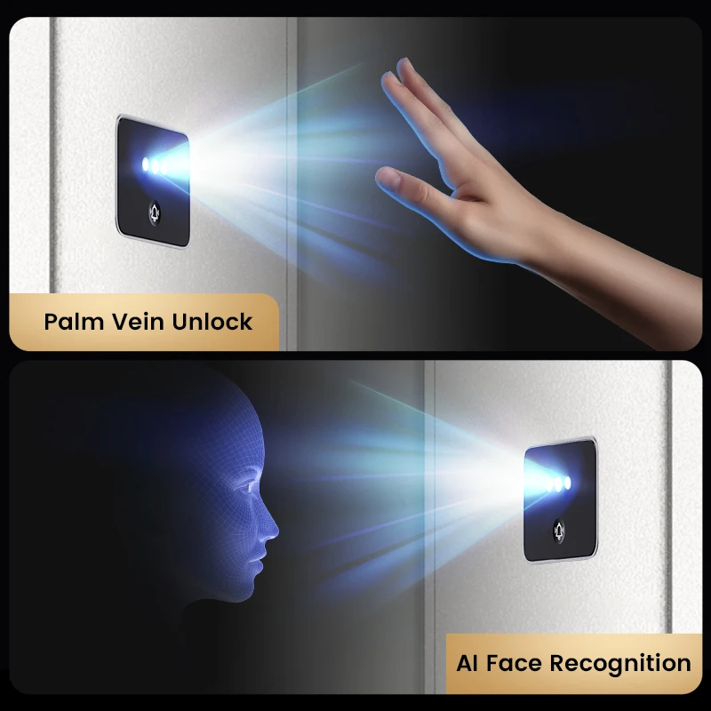 Custom Design Modern Home Front Entrance Main Door Glass Surface Multi-Functions Exterior Security Doors