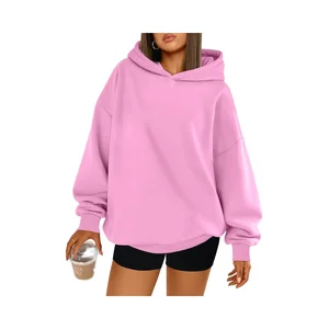 Trendy Queen Womens Oversized Hoodies Comfy Sweatshirts Fall Fashion 2026 Casual Tops Fleece Clothes Pockets Regular Sleeves