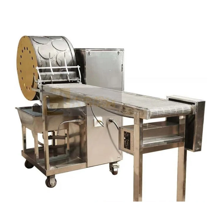 Automatic Samosa Pastry Sheet Maker Spring Roll Skin Wrapper Sheeter Lumpia Making Machine