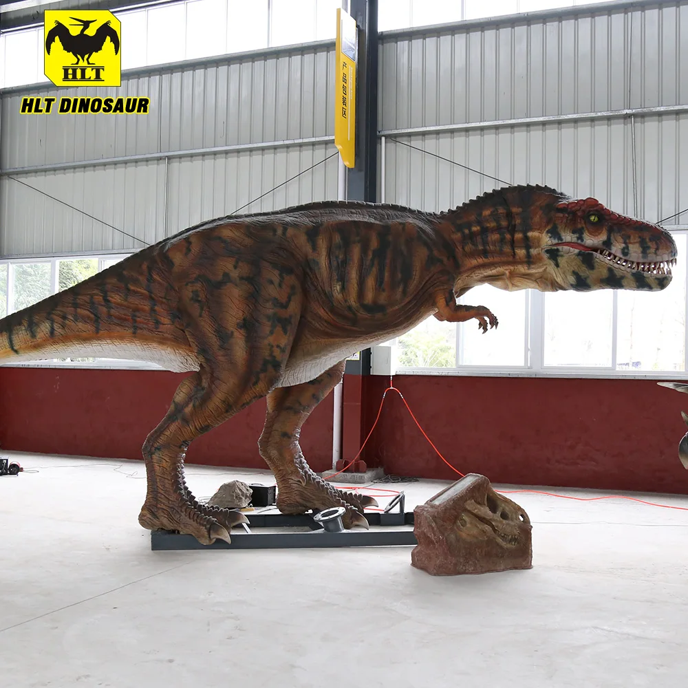 T-rex dinosaurs in dinosaur theme exhibition