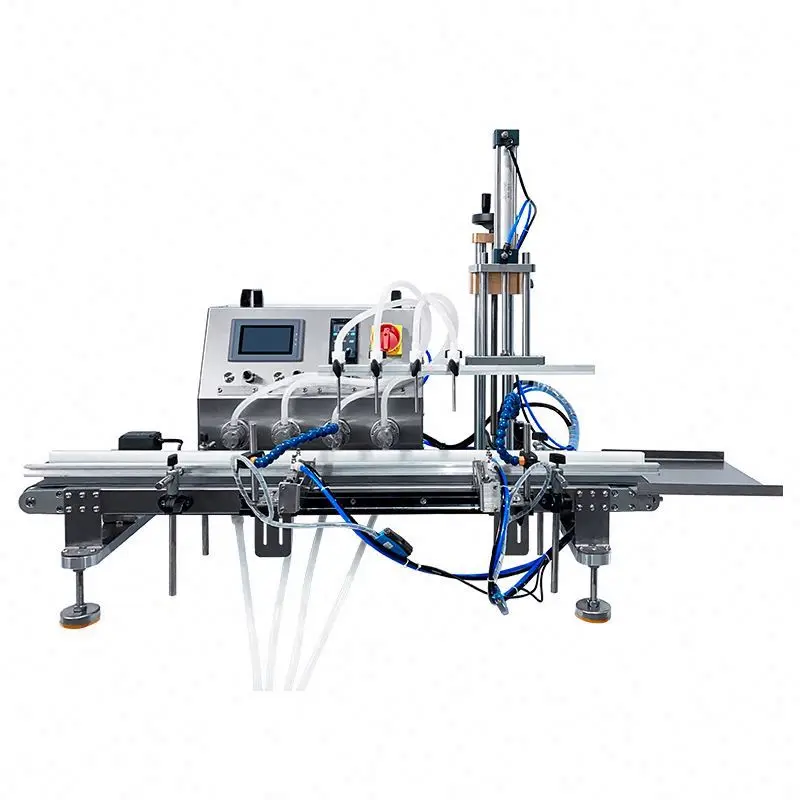 TEBAK Desktop Multi-functional Liquid Filling Machine Automatic Four-head Filling Machine Oils and Liquid Filling Machine